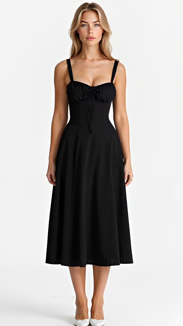 Kiana - Schickes und Elegantes Midikleid mit Schlitz