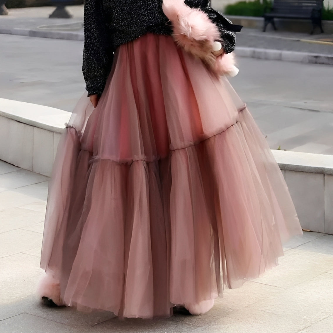 Madeline - Eleganter Volantrock für Frauen