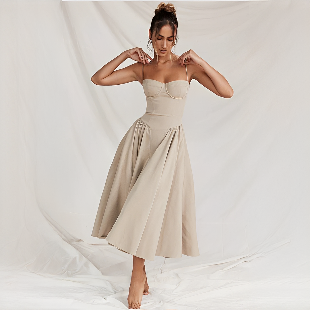 Michaela - Elegantes und schickes Midi-Kleid