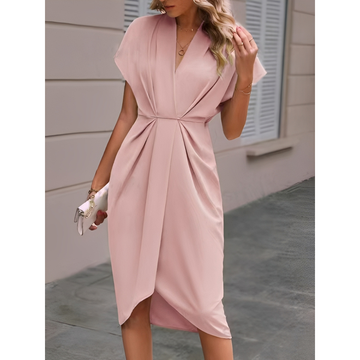 Vera – Stilvolles Midi-Wickelkleid