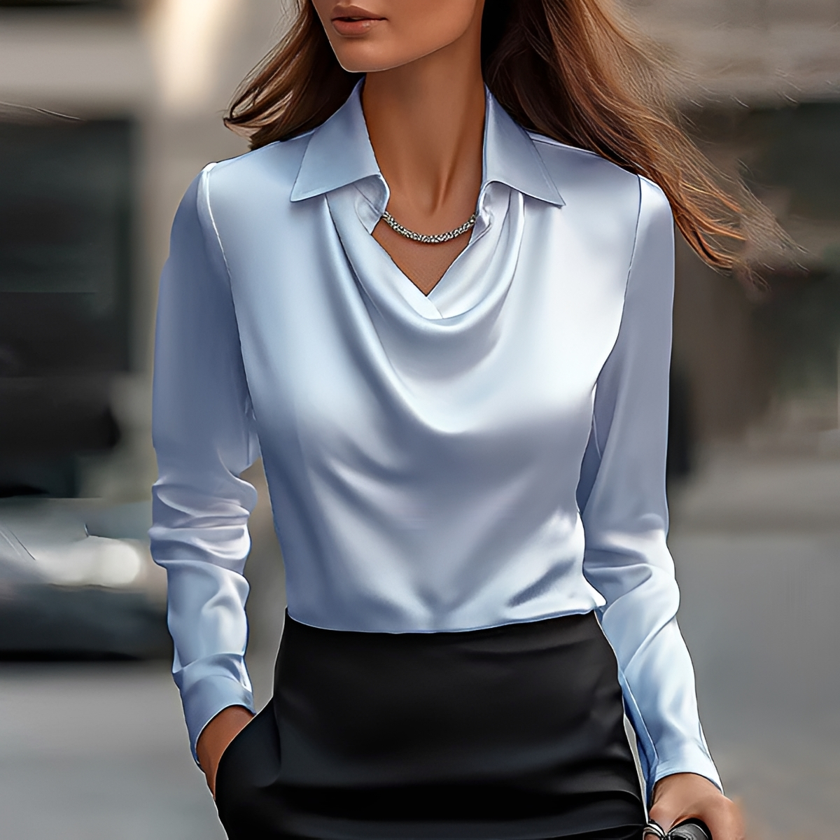 Chiara - Elegante Langarmbluse
