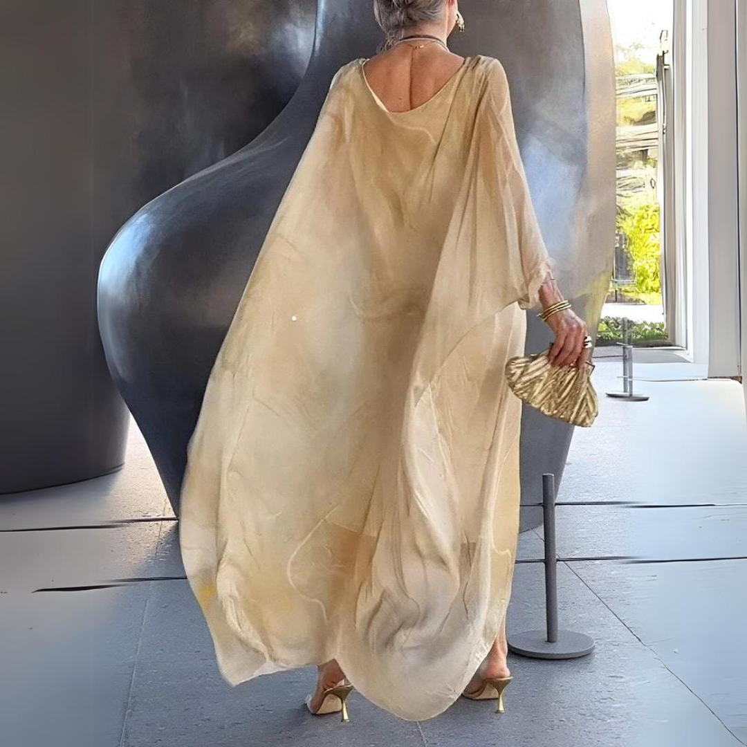 Aurora – Stilvolles Seidenkleid aus zartem Chiffon hergestellt