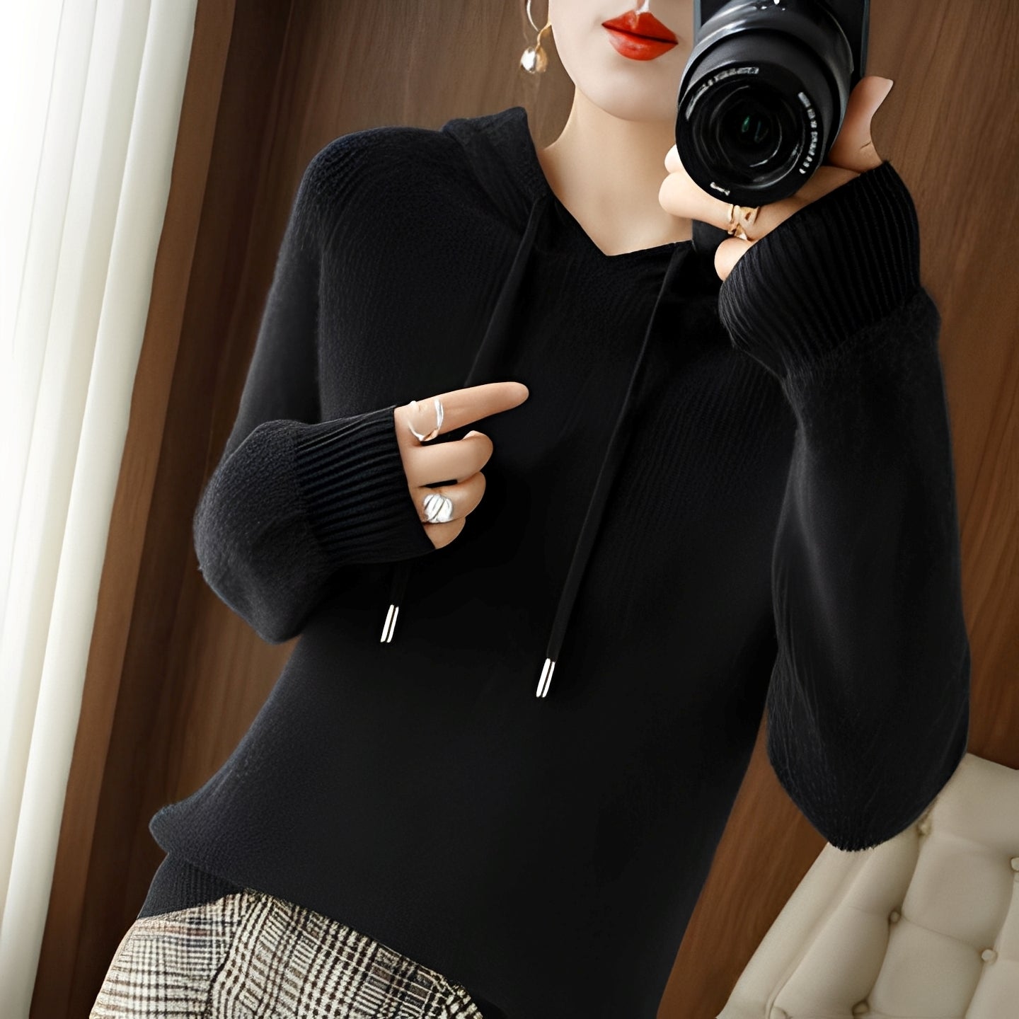 Khem - Bequemer und warmer Winterhoodie für Frauen