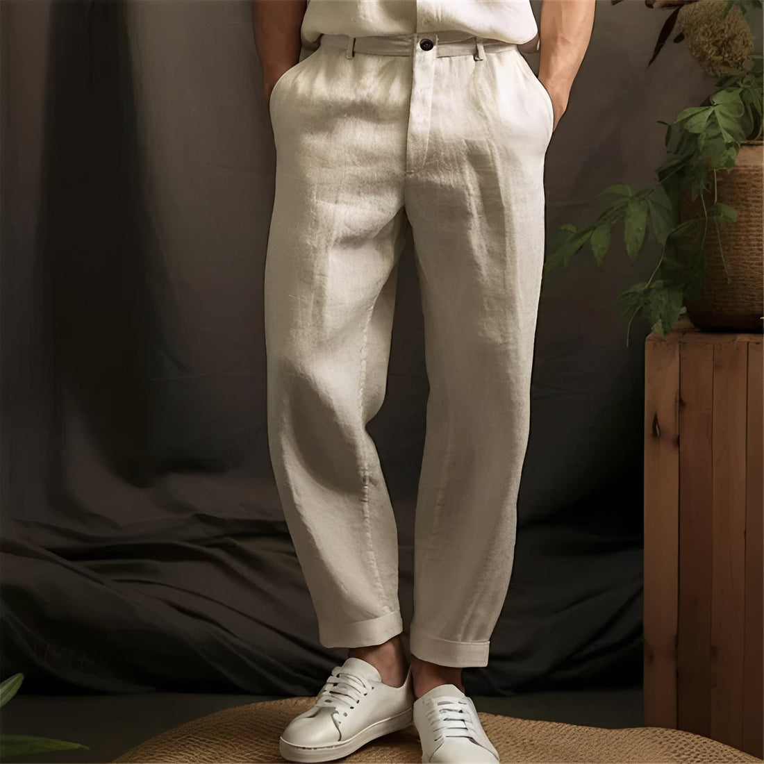 Eugene - Locker geschnittene, gerade Hose für Herren