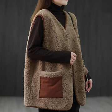 Evelyn - Schicker, dicker Damenmantel mit Taschen