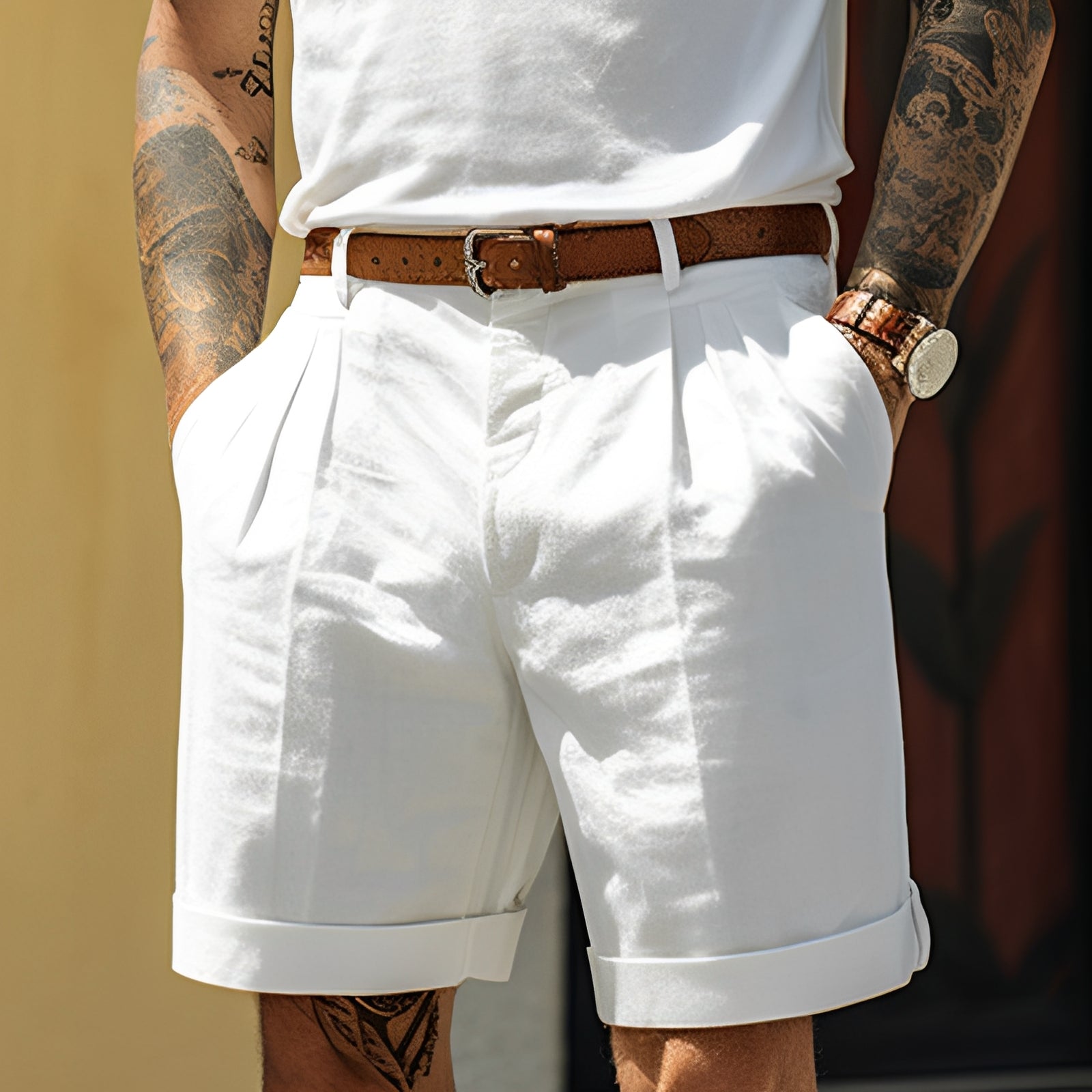 Adrian - Herren-Shorts mit geradem, legerem Design