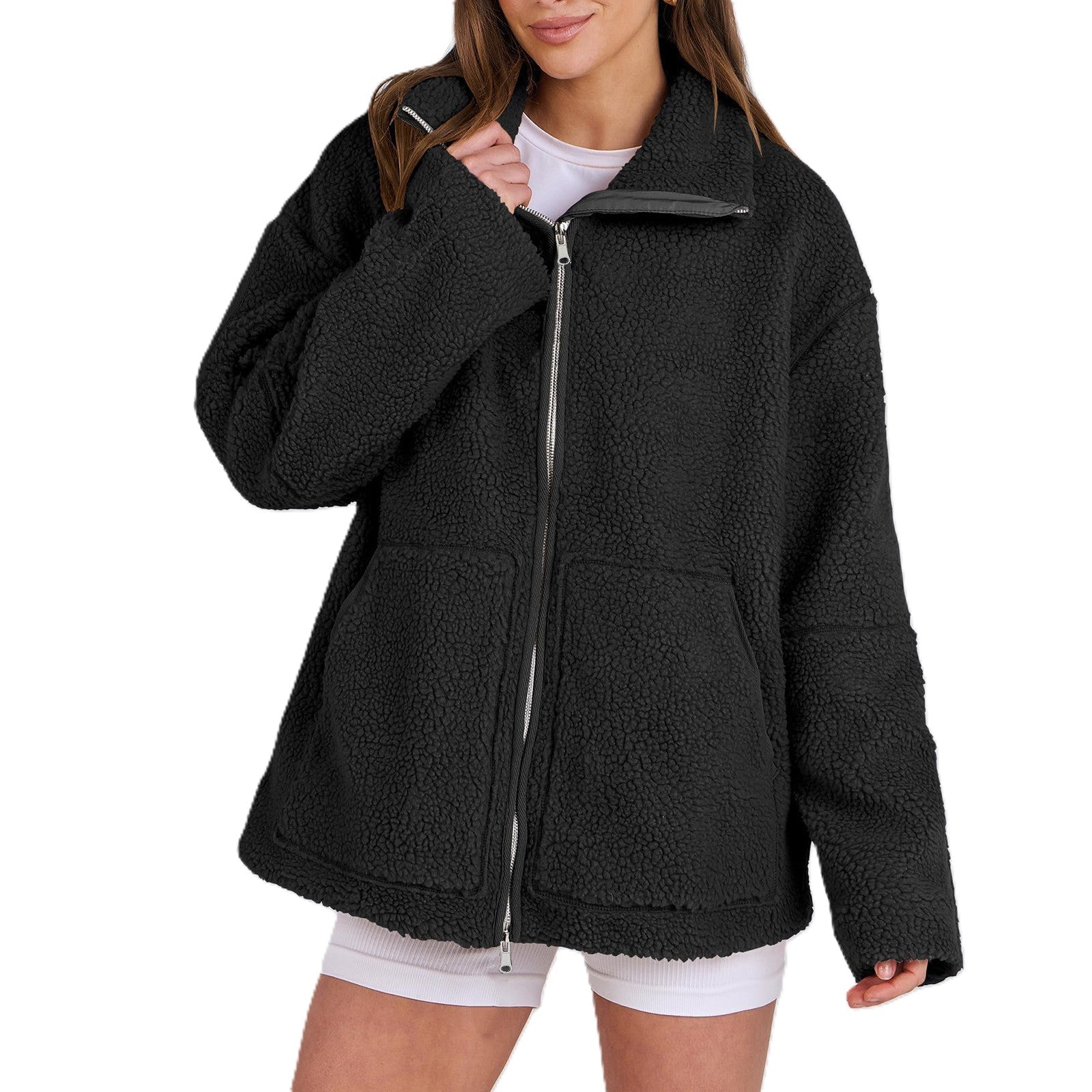 Evangelina - Bequeme Woll-Teddyjacke für Damen