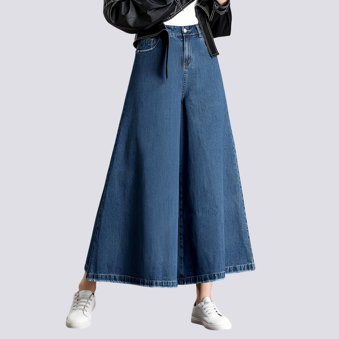 Cassie - Elegante Jeans mit weitem Bein für Frauen