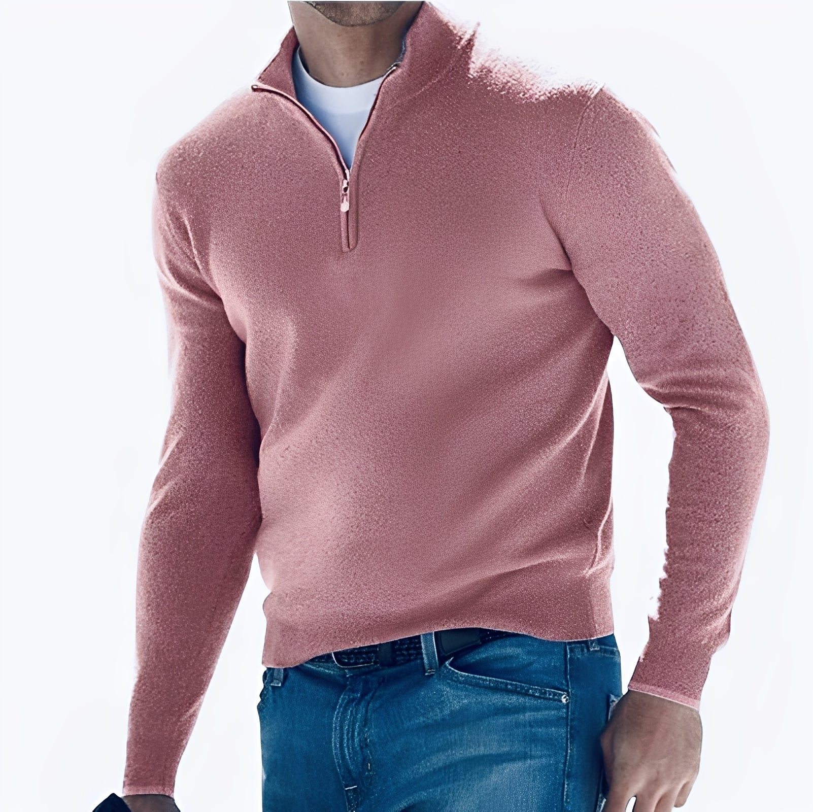 Eliott – Herrenpullover mit Reißverschluss und modernem Design
