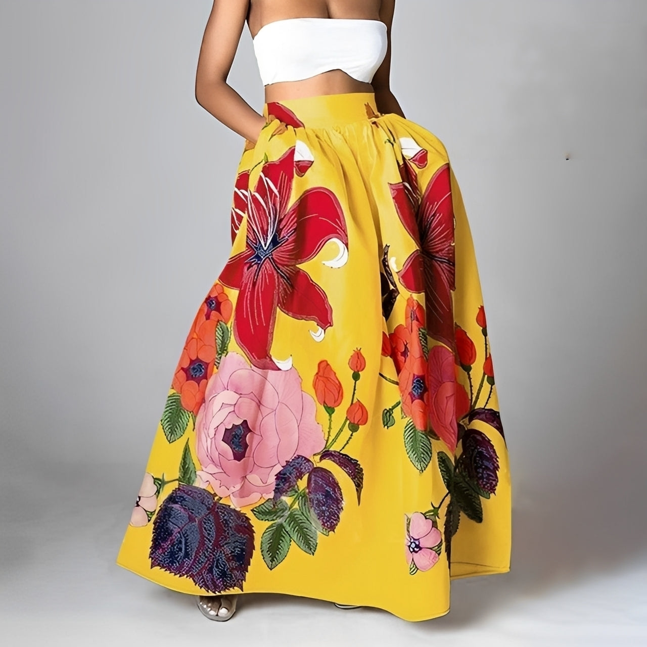Jessica - Schicke, boho Hochwaist-Rock für Frauen