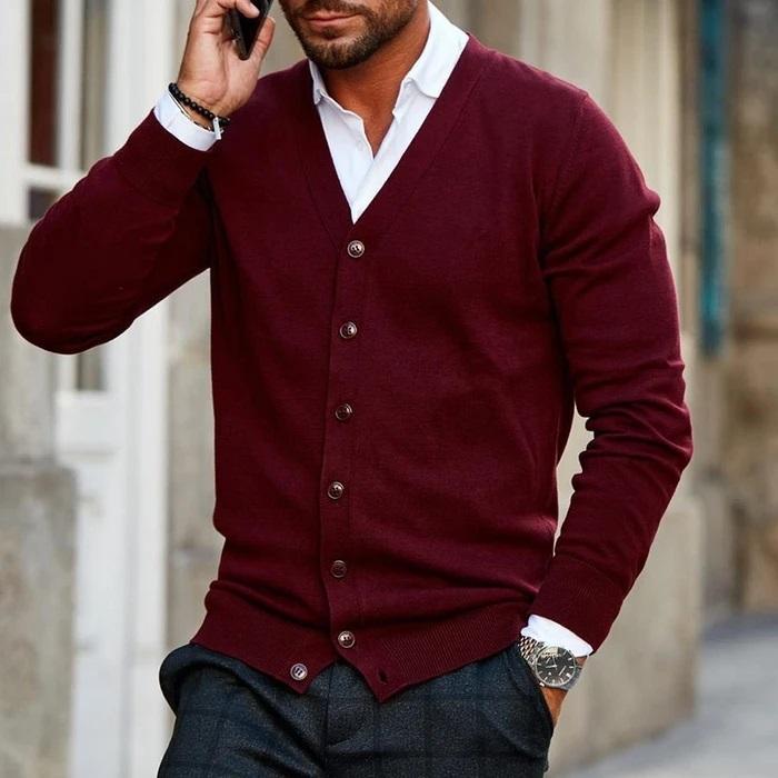 Aamir - Herren-Strickjacke – Komfort und zeitloser Stil