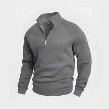 Wiley - Bequemer Herrenpullover mit Reißverschluss