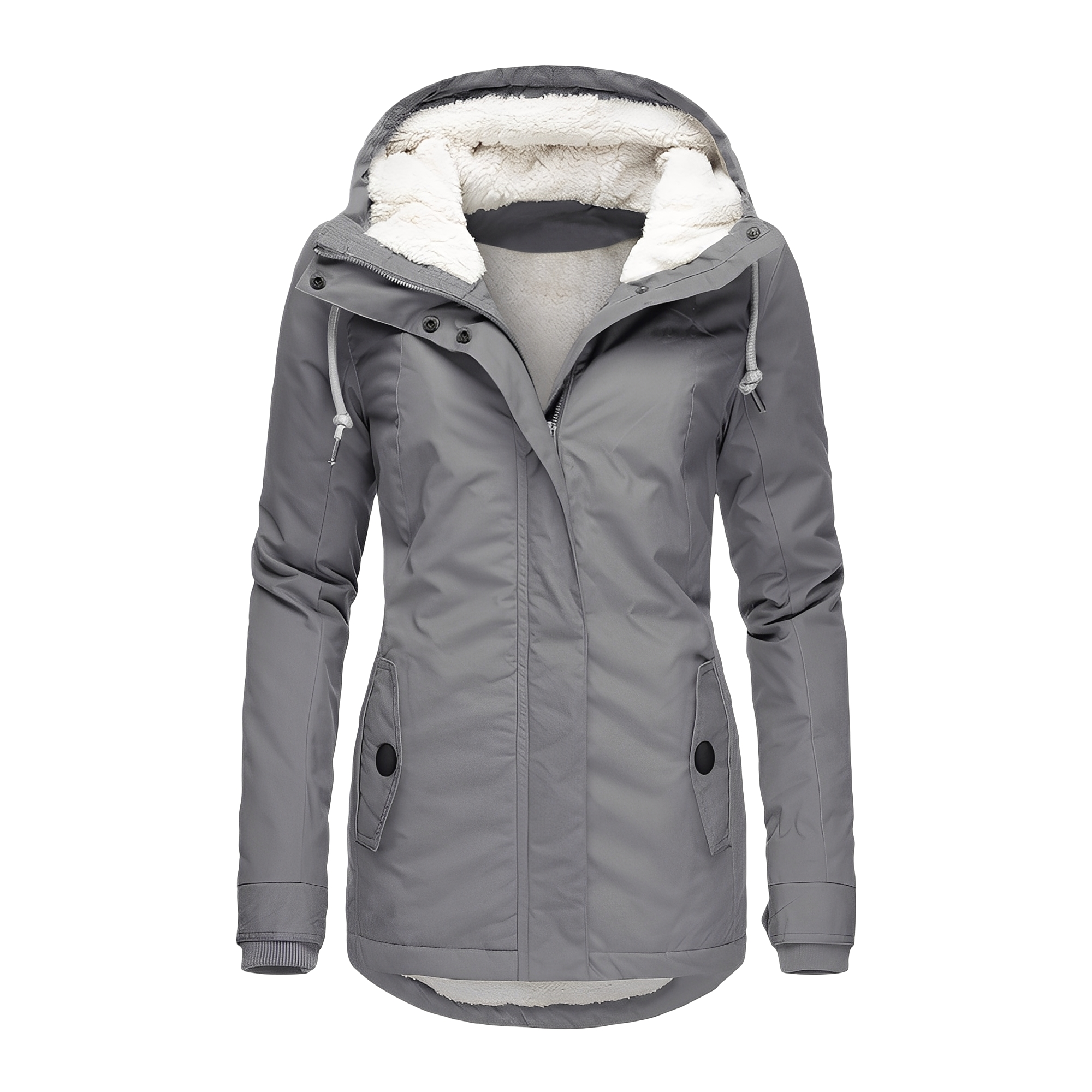 Hilary - Elegante Damen-Winterjacke mit Kapuze