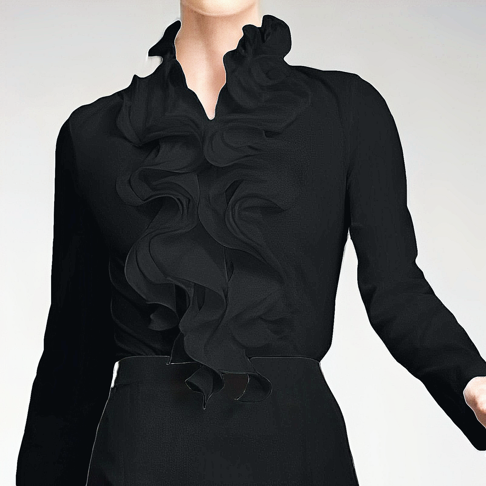 Sakura Bluse mit Rüschen