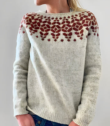 Christiana - Klassischer Damenpullover mit Motiv