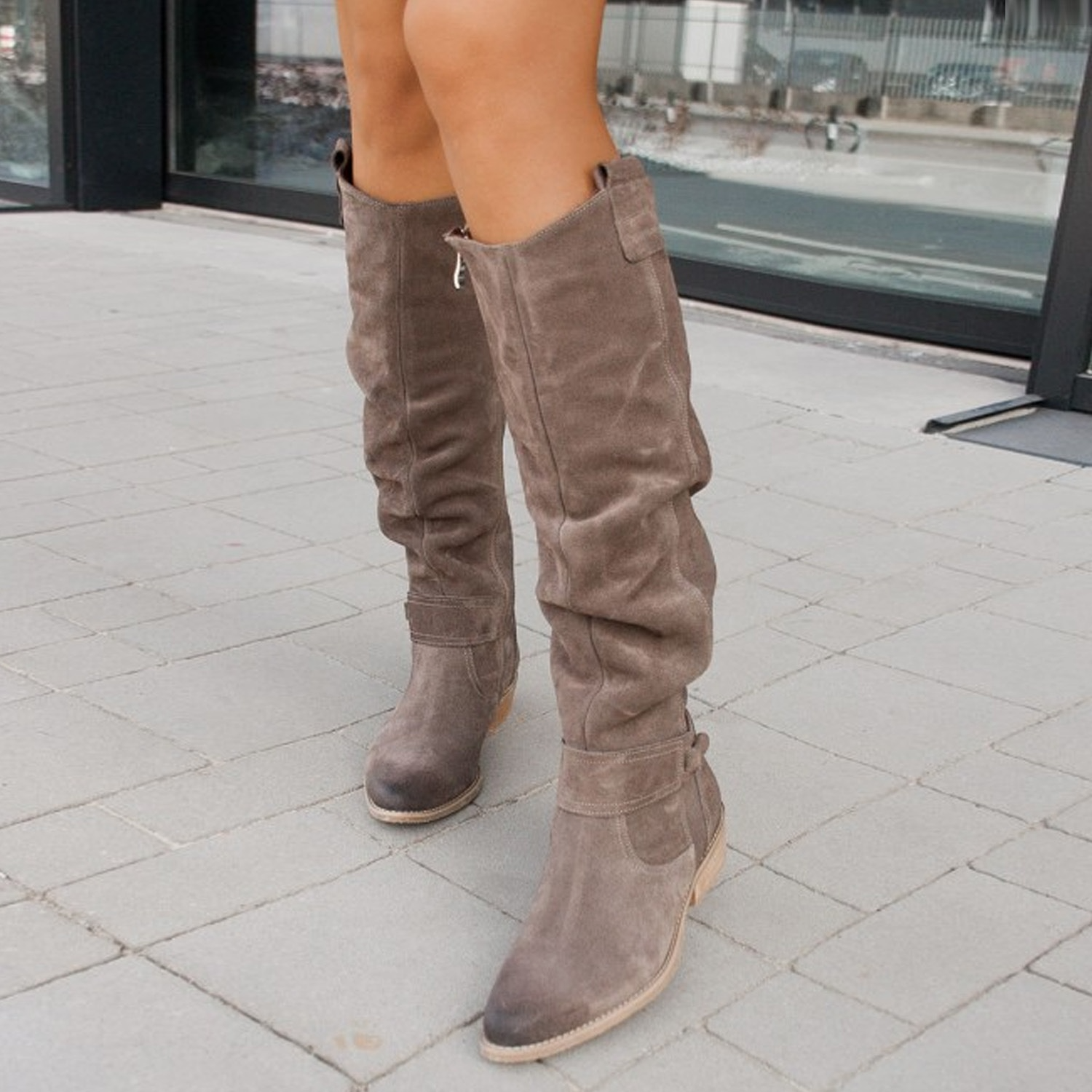 Terina - Legere Damenstiefel bis zum Knie