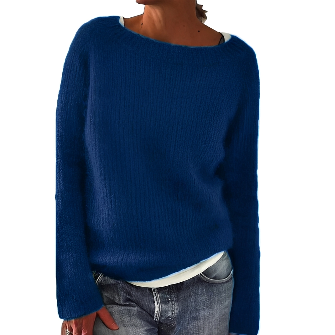 Eljene - Damen-Strickpullover, warm und gemütlich