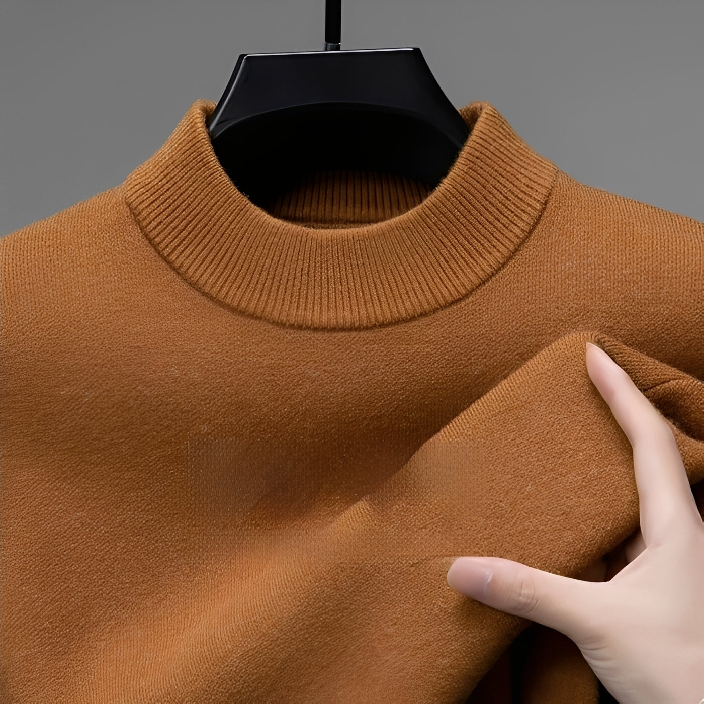 Davis – Bequemer Herrenpullover mit Saum