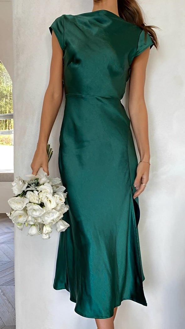 Alexa - Schickes Damen-Midikleid mit Flügelärmeln
