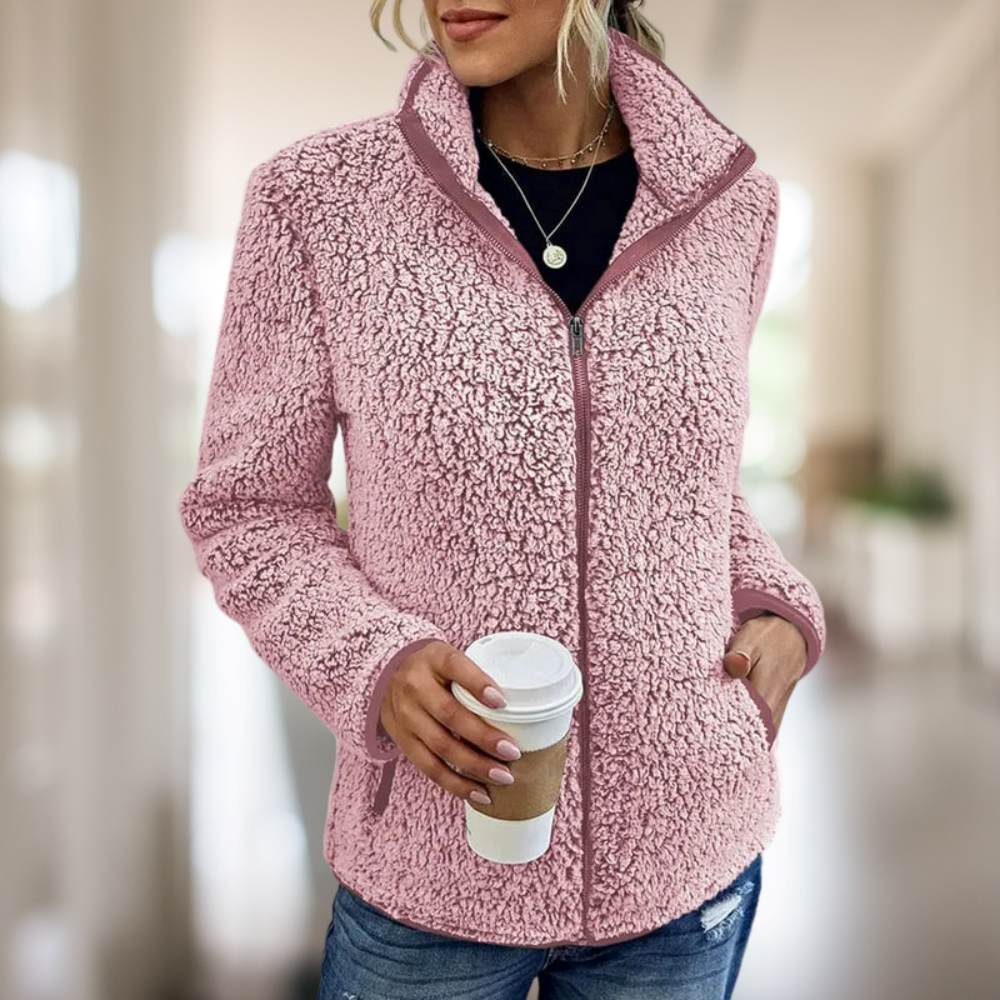 Katie – Jacke aus edlem Fleece mit Zipper