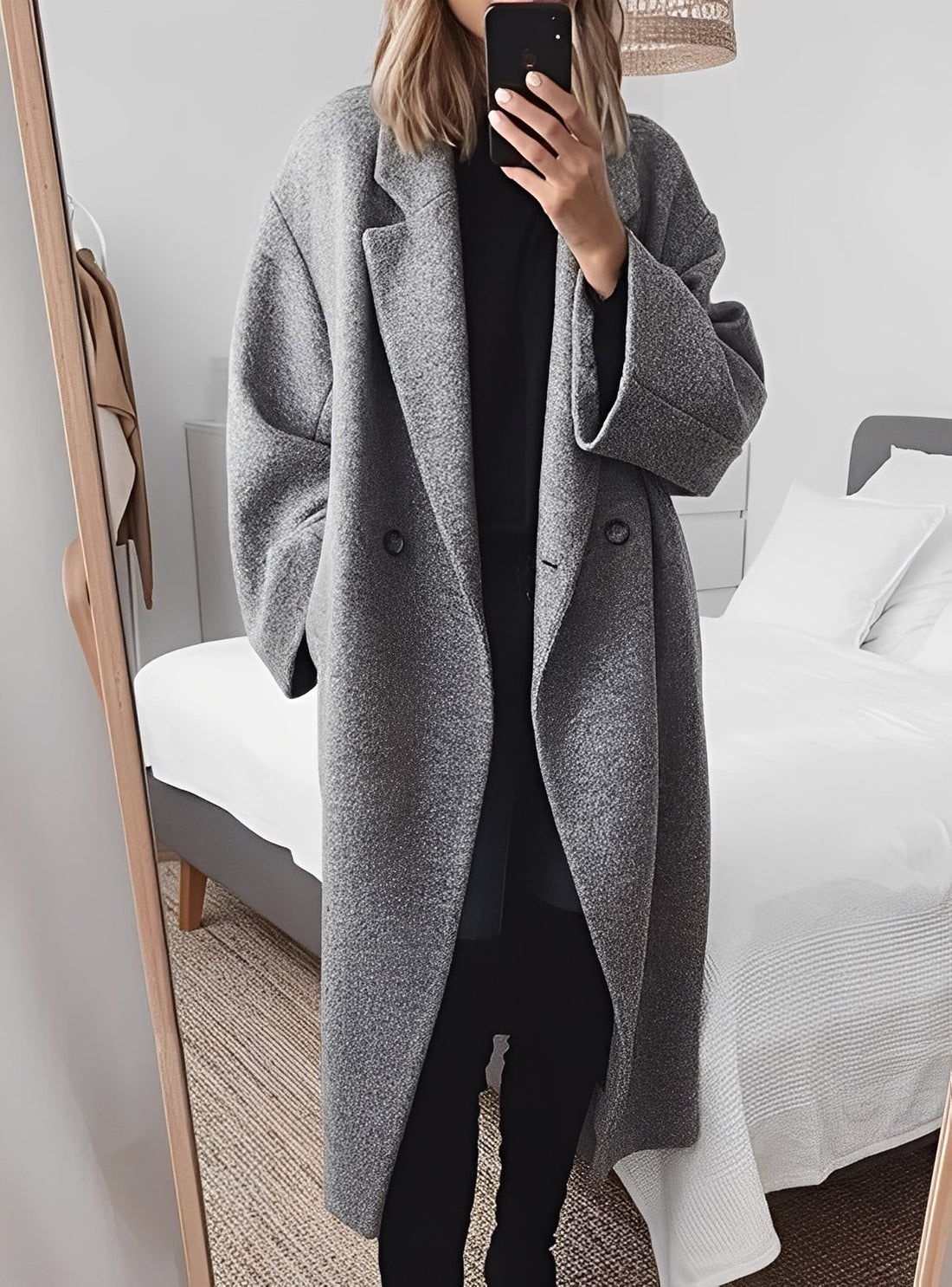 Carolane - Damen Oversize-Wollmantel