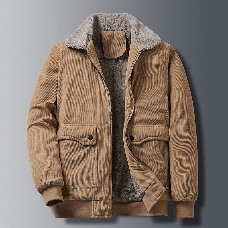 Justin - Retro-Herrenjacke aus strapazierfähigem Cordstoff