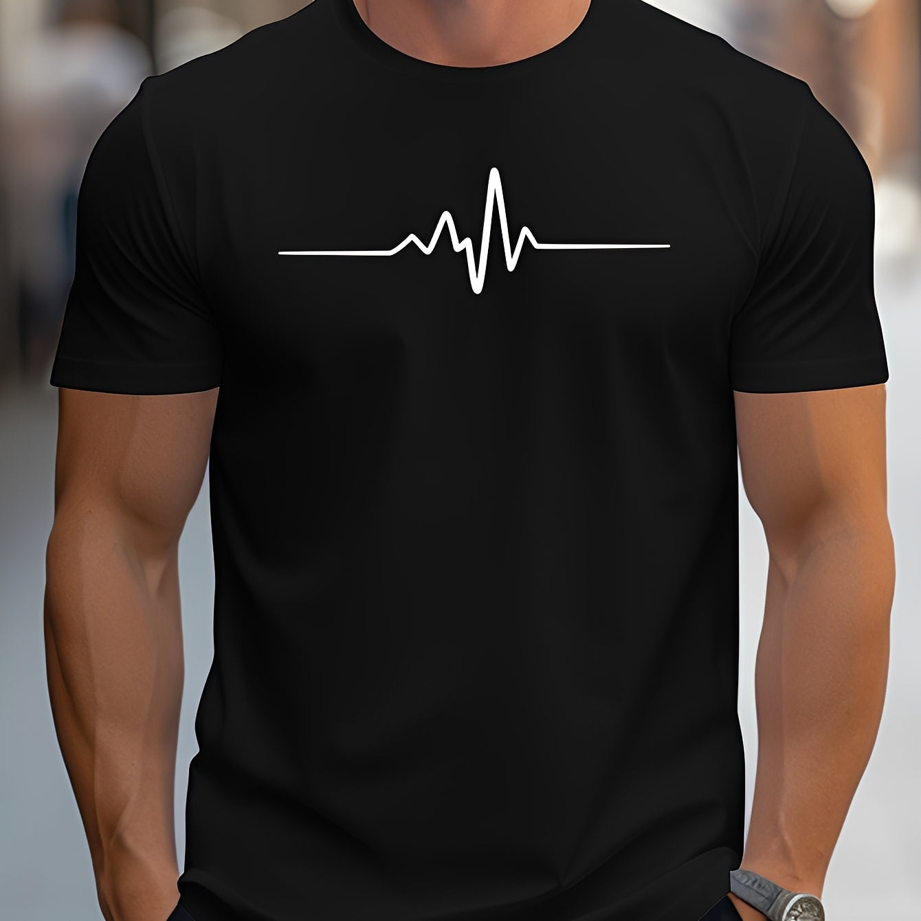 Russell - Enges T-Shirt mit Druck für Männer