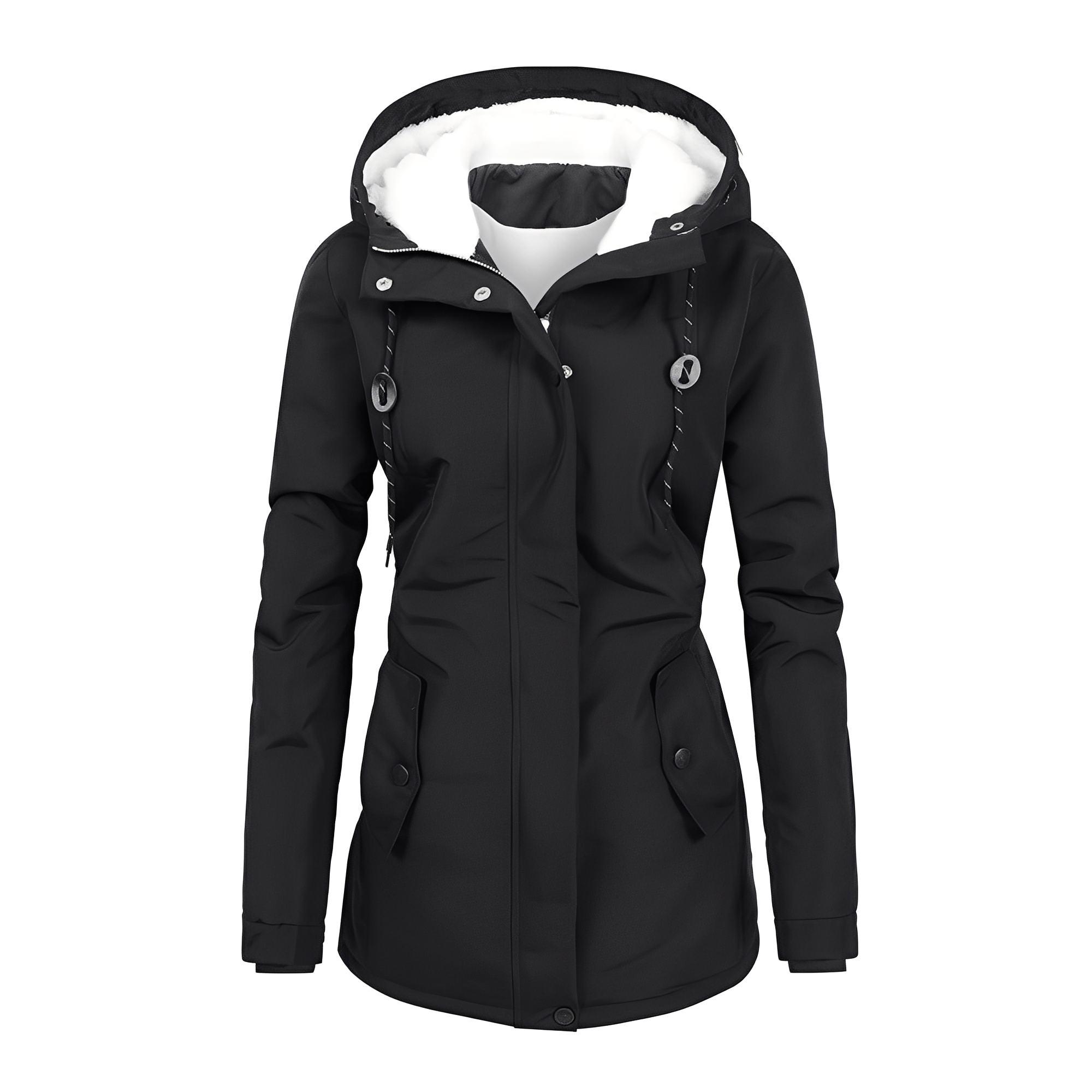Hilary - Elegante Damen-Winterjacke mit Kapuze