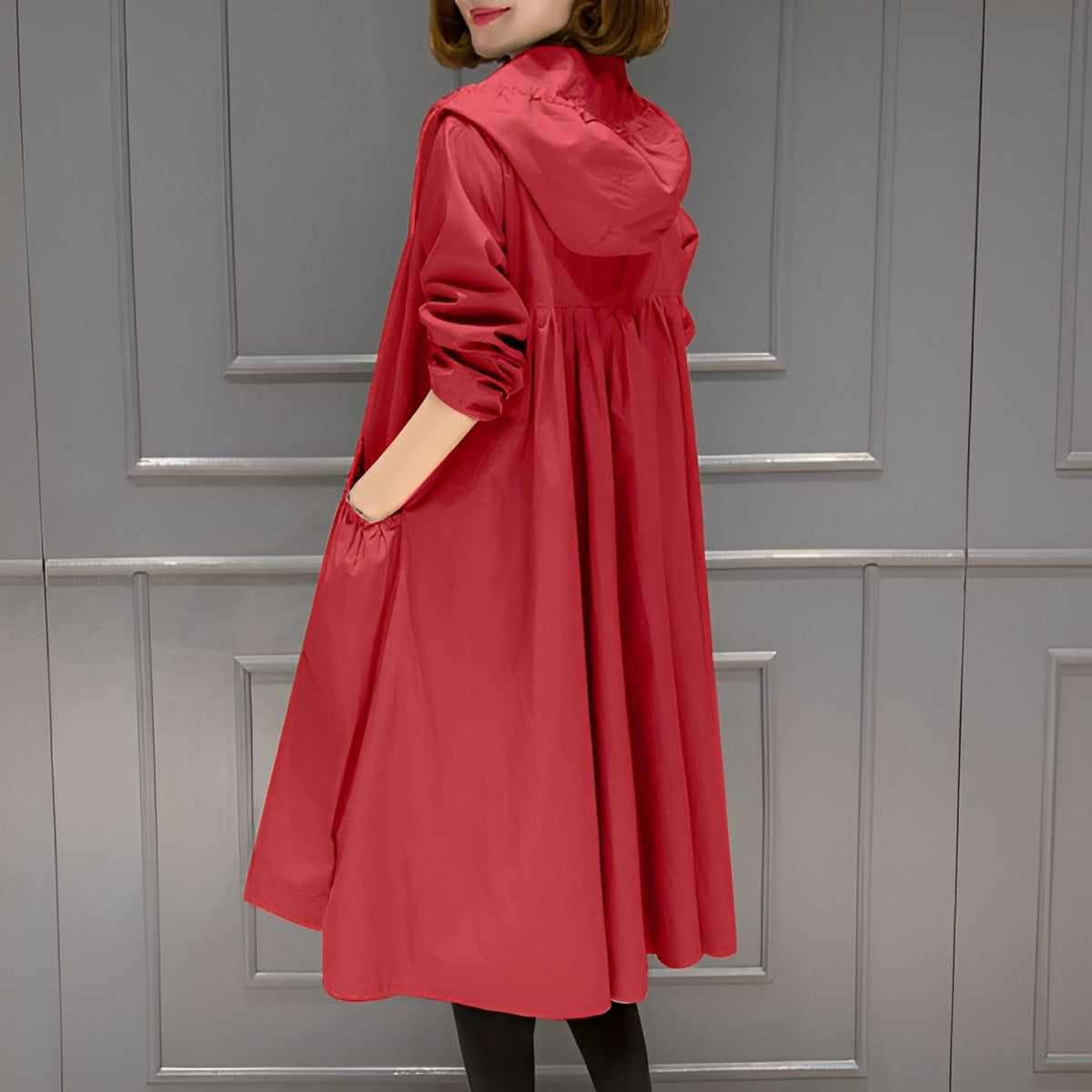 Margarette - Eleganter Regenmantel mit Kapuze für Frauen