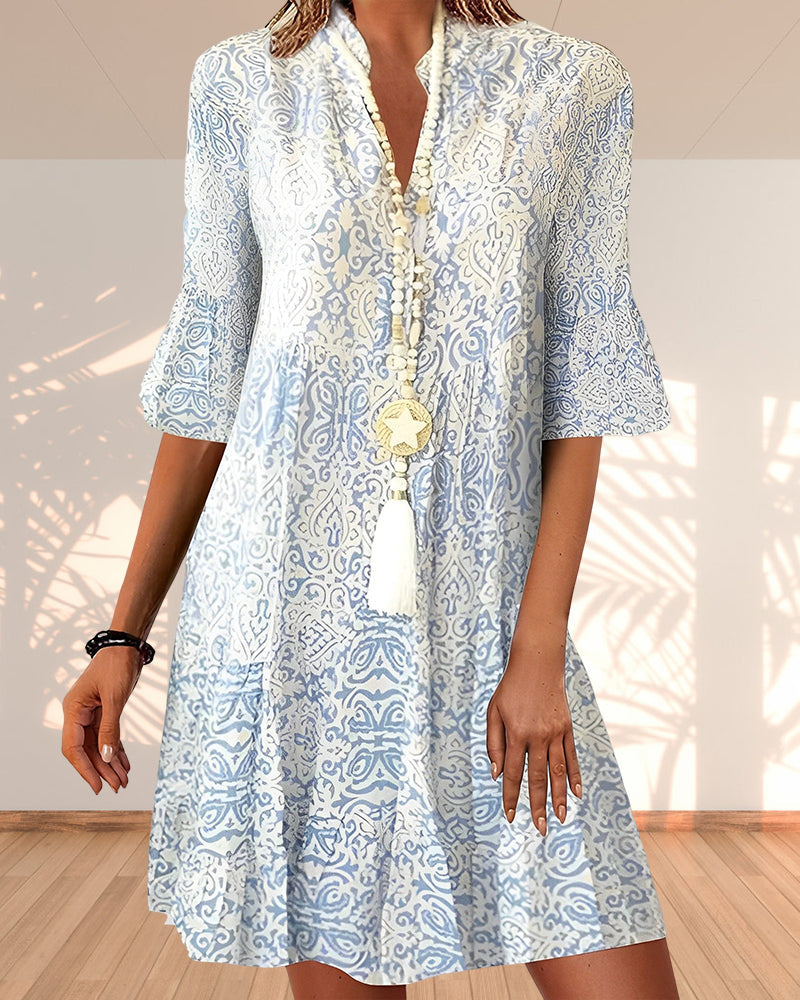 Jhanna - Elegantes Damenkleid mit Aufdruck