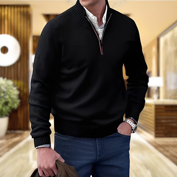 Khirvy - Stilvoller Halbzip-Pullover für Herren