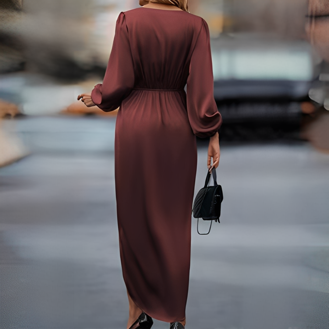 Camélian - Stilvolles Kleid mit langen Ärmeln für Damen