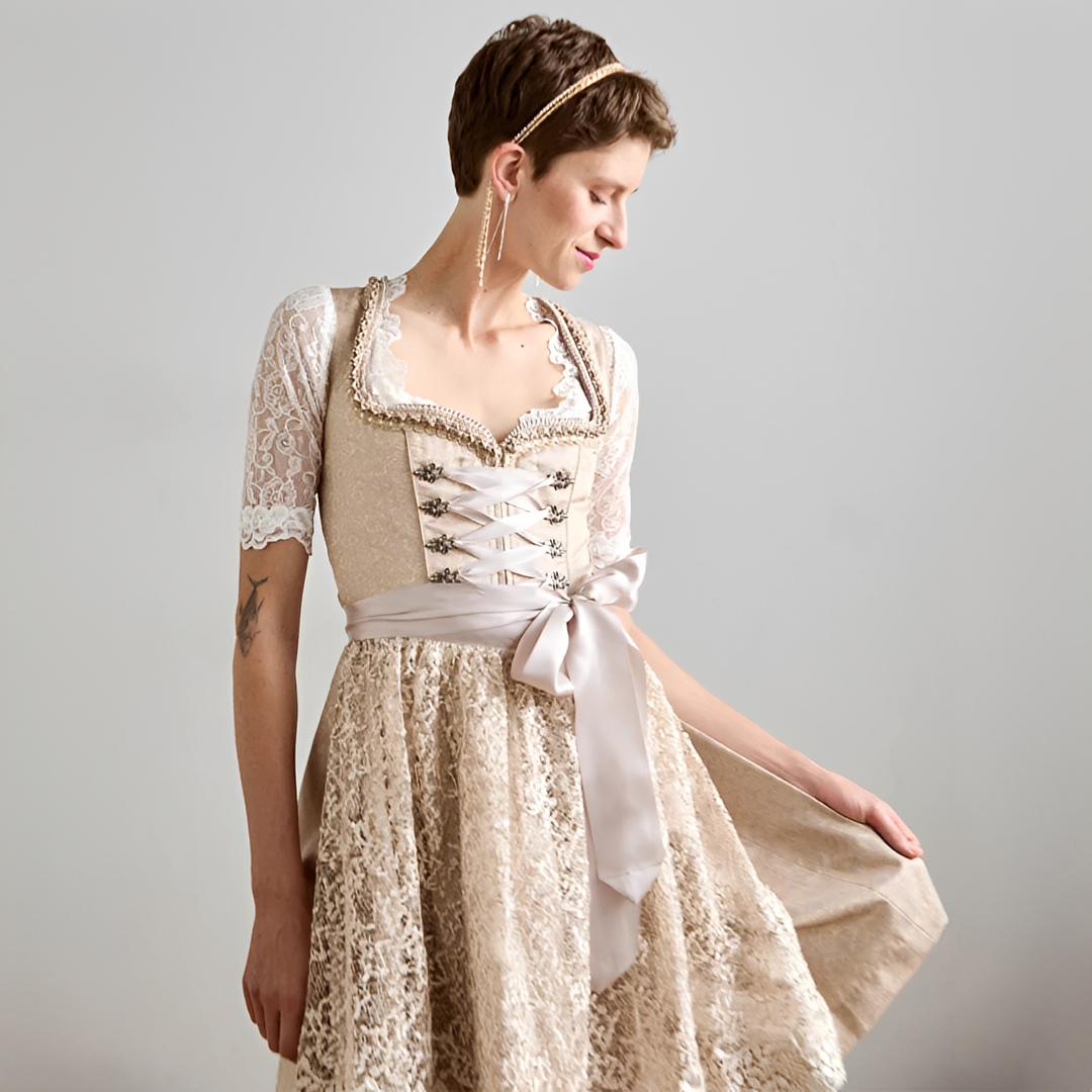 Eunes - Elegantes Kleid mit Schnürung für Frauen