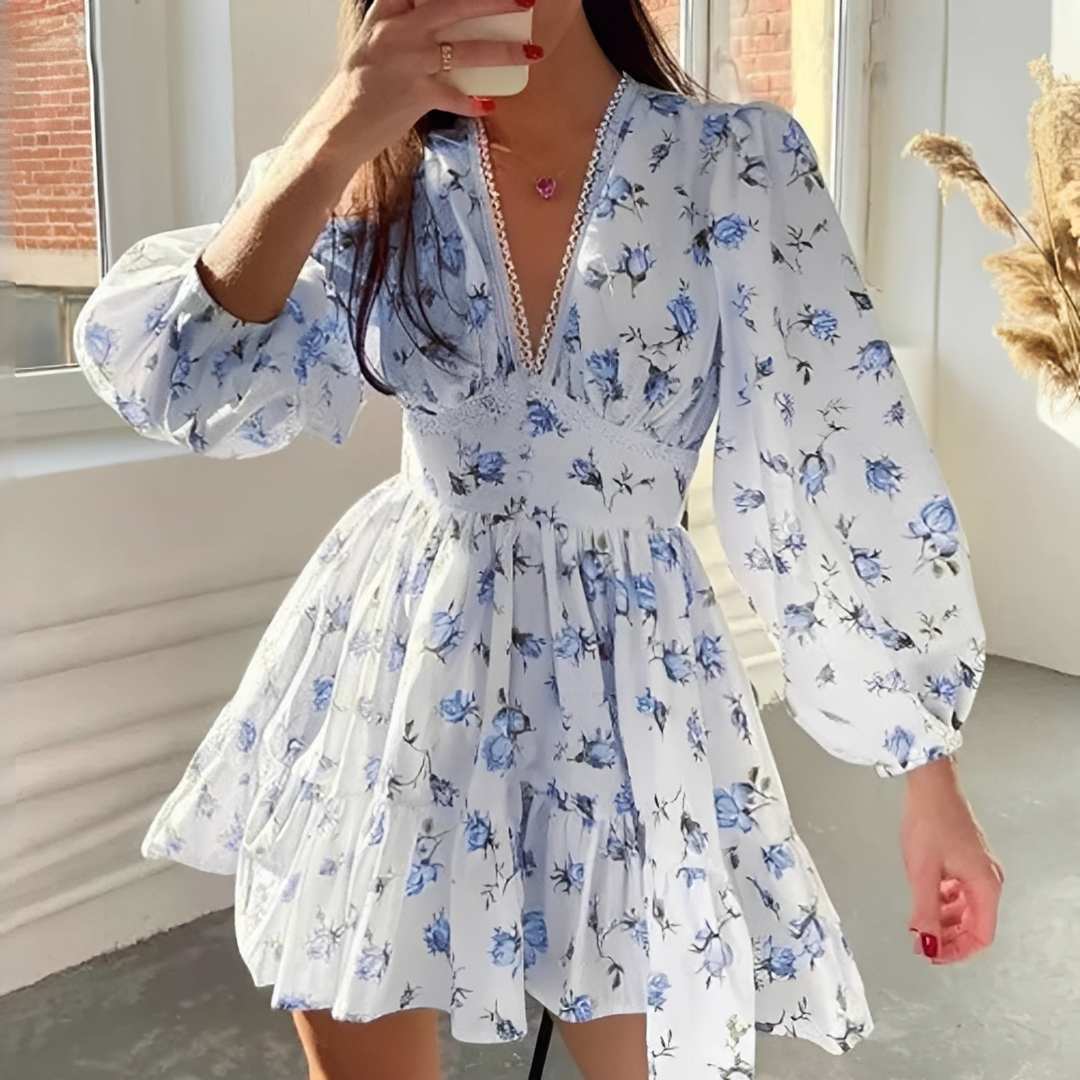 Jessamin - Elegantes Sommerkleid mit Blumenmuster für Frauen
