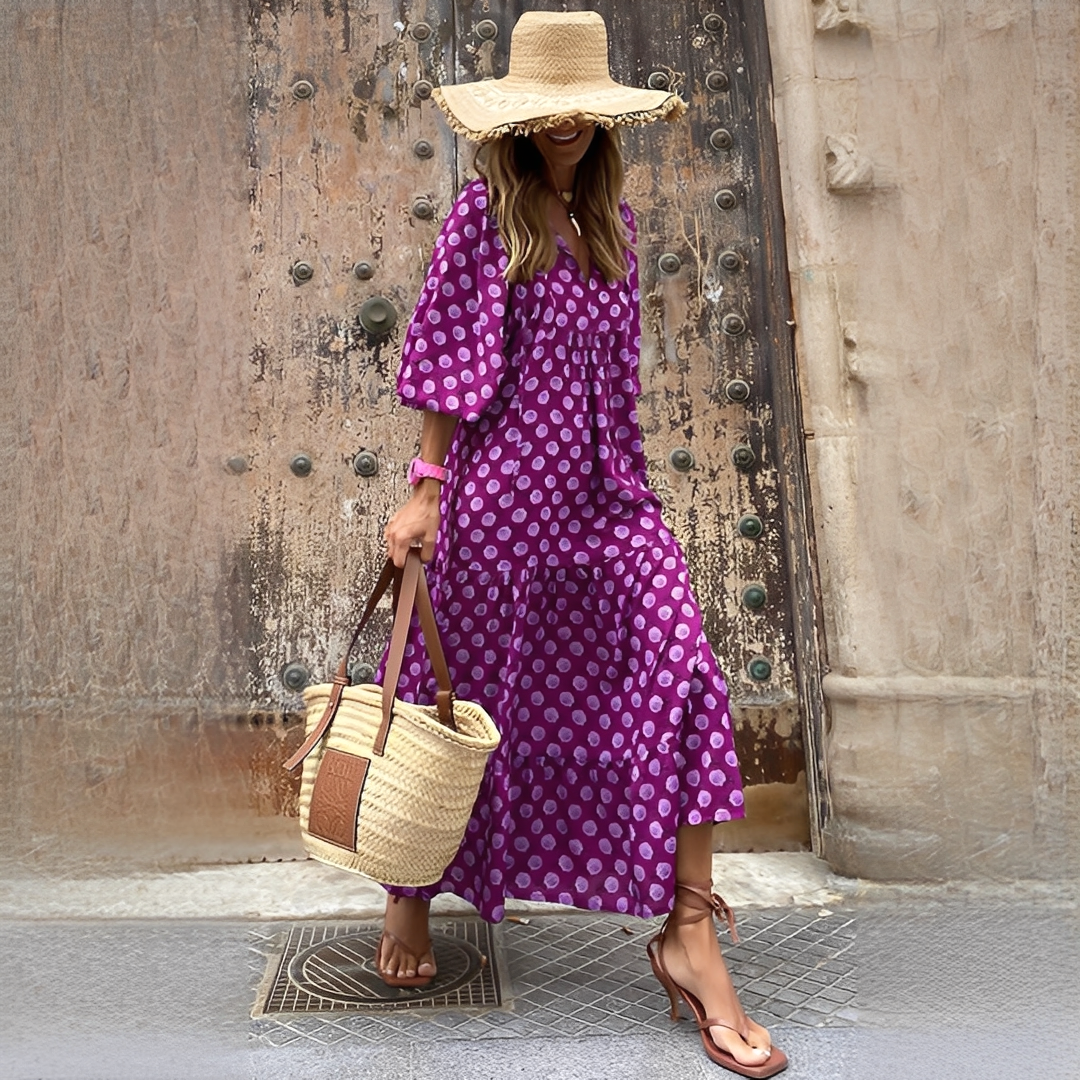 Menchie - Langes Boho-Kleid für Damen
