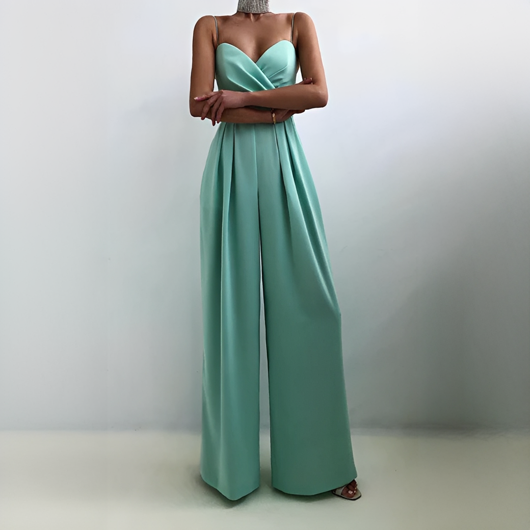 Glysha - Eleganter Jumpsuit mit weitem Bein für Frauen