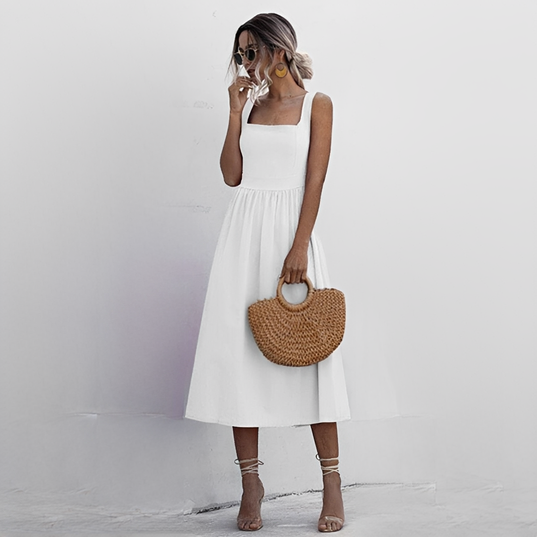 Lenna - Stilvolles ärmelloses Damen-Sommerkleid