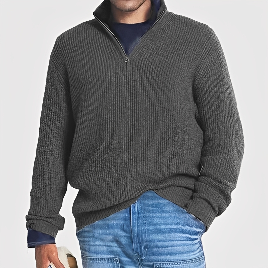 Drix - Bequemer und warmer Herren-Halbzip-Pullover