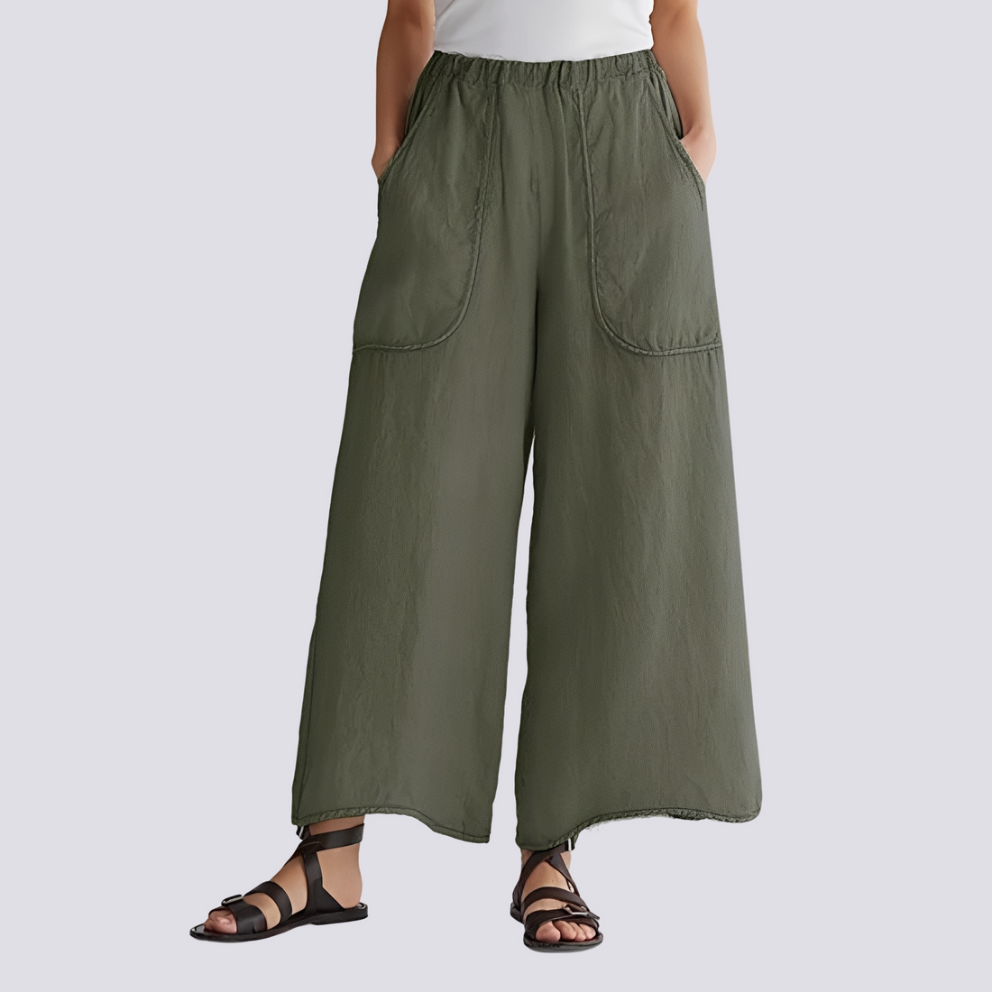 Angela - Lässige Hose mit weitem Bein für Frauen