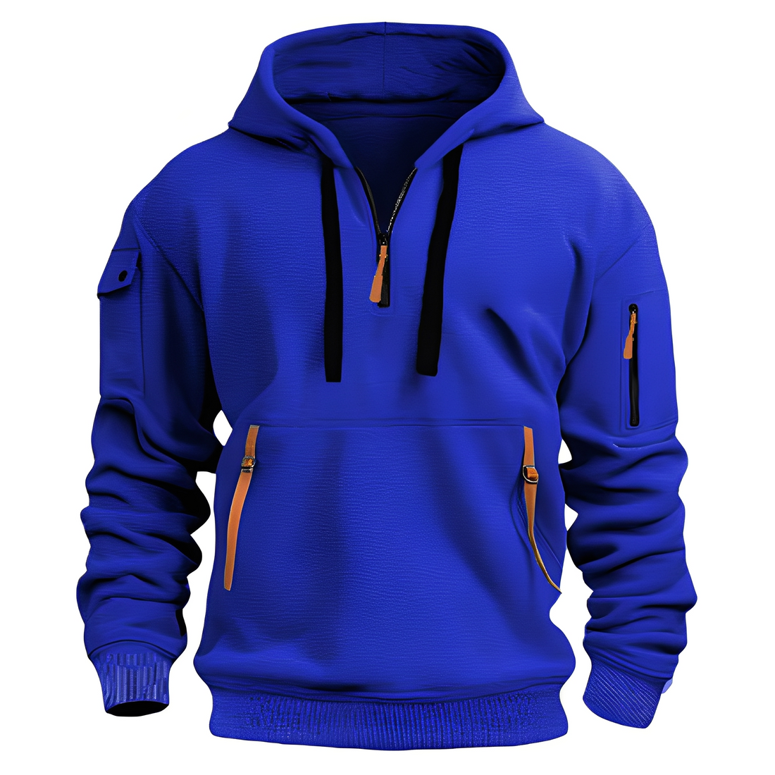 Norton - Eleganter Herren-Hoodie mit halbem Reißverschluss