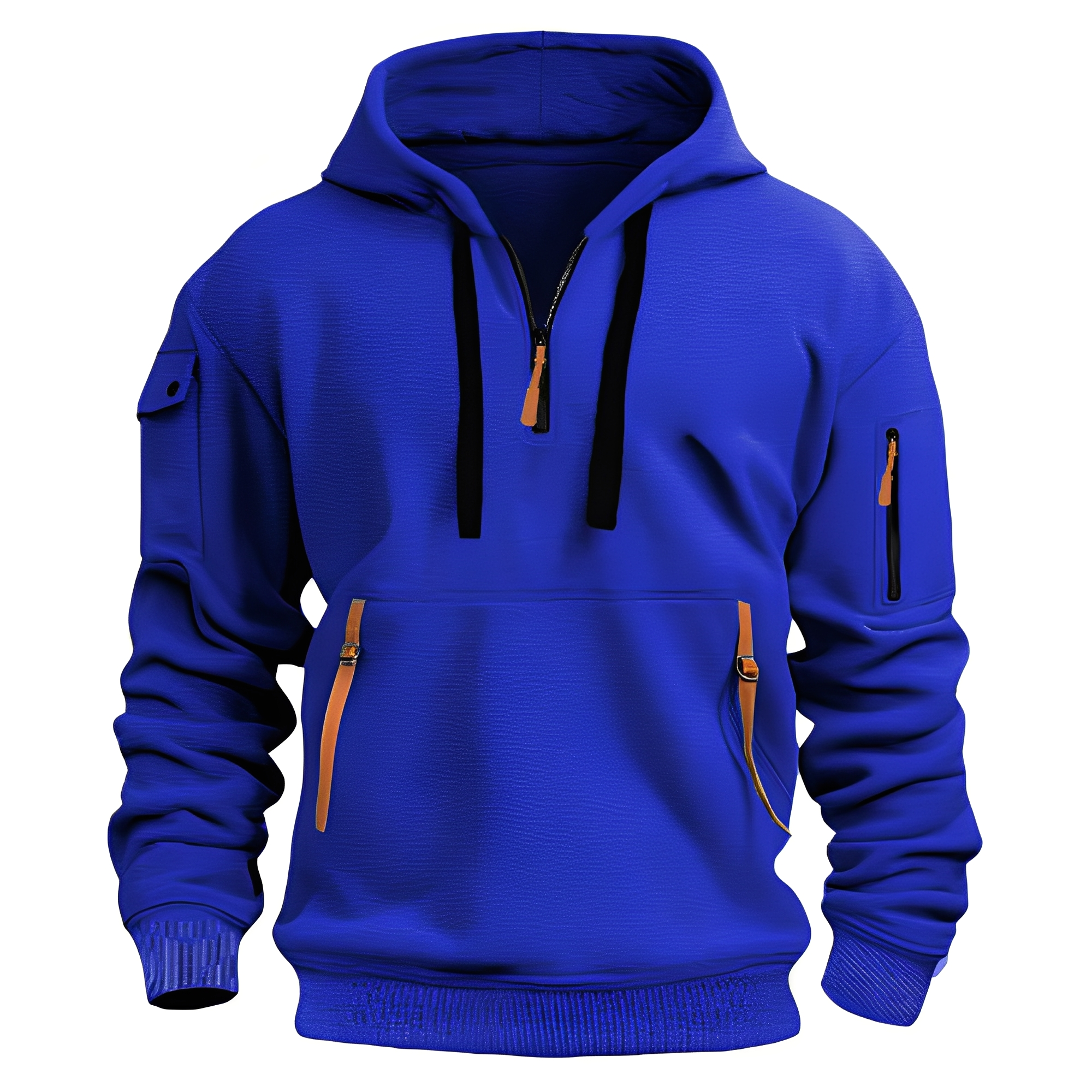 Norton - Eleganter Herren-Hoodie mit halbem Reißverschluss