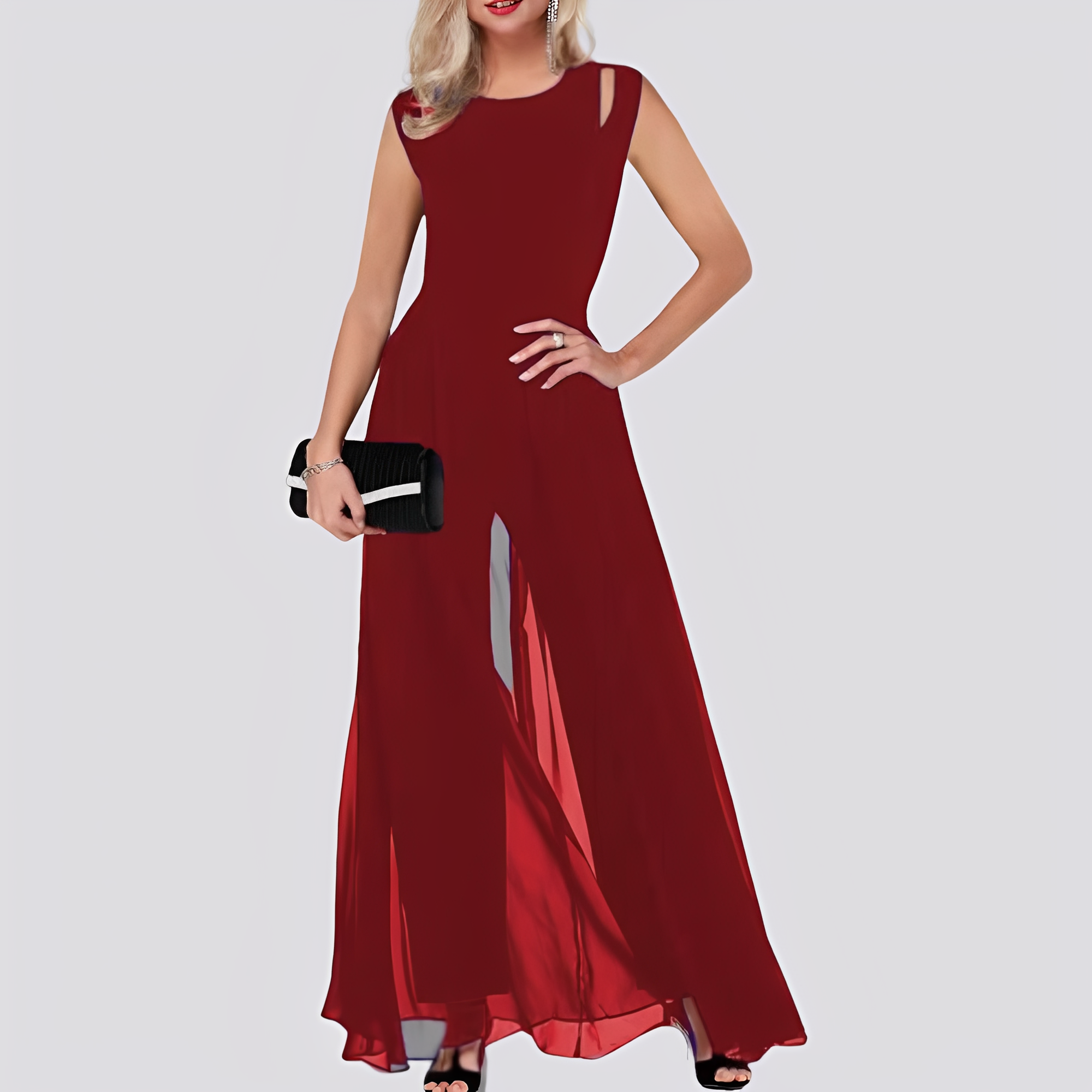 Cassie - Stilvoller ärmelloser Damen-Jumpsuit