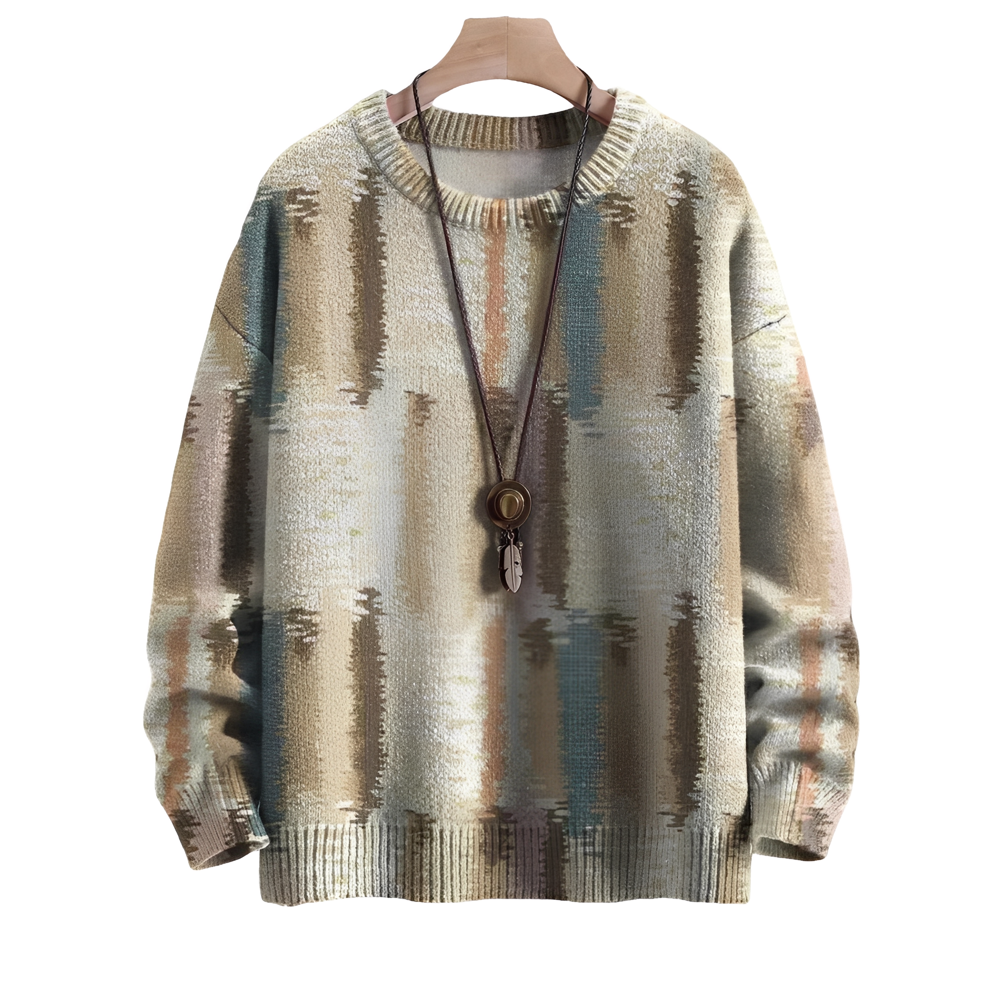Eugene - Eleganter gestreifter Wollpullover für Herren