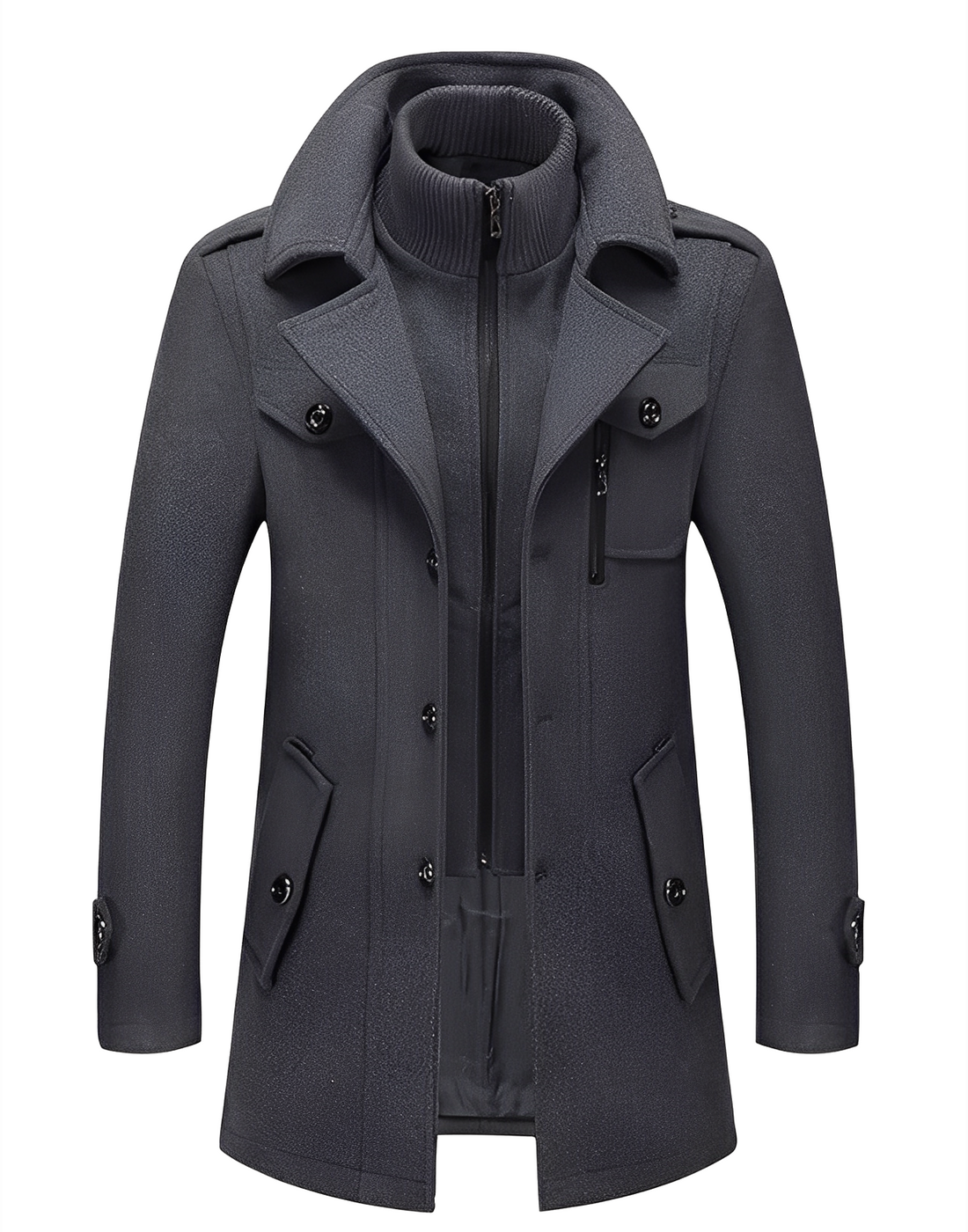 Gareth - Schicker Herren-Trenchcoat mit zwei Schichten