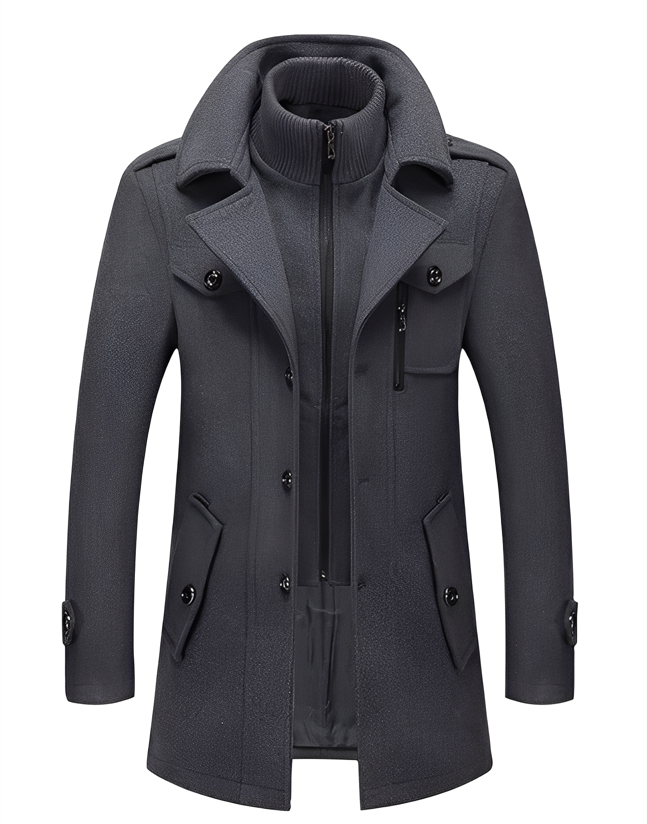 Gareth - Schicker Herren-Trenchcoat mit zwei Schichten
