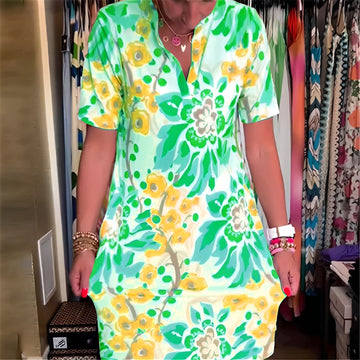 Abbie - Elegantes Kleid mit floralem Muster für Frauen