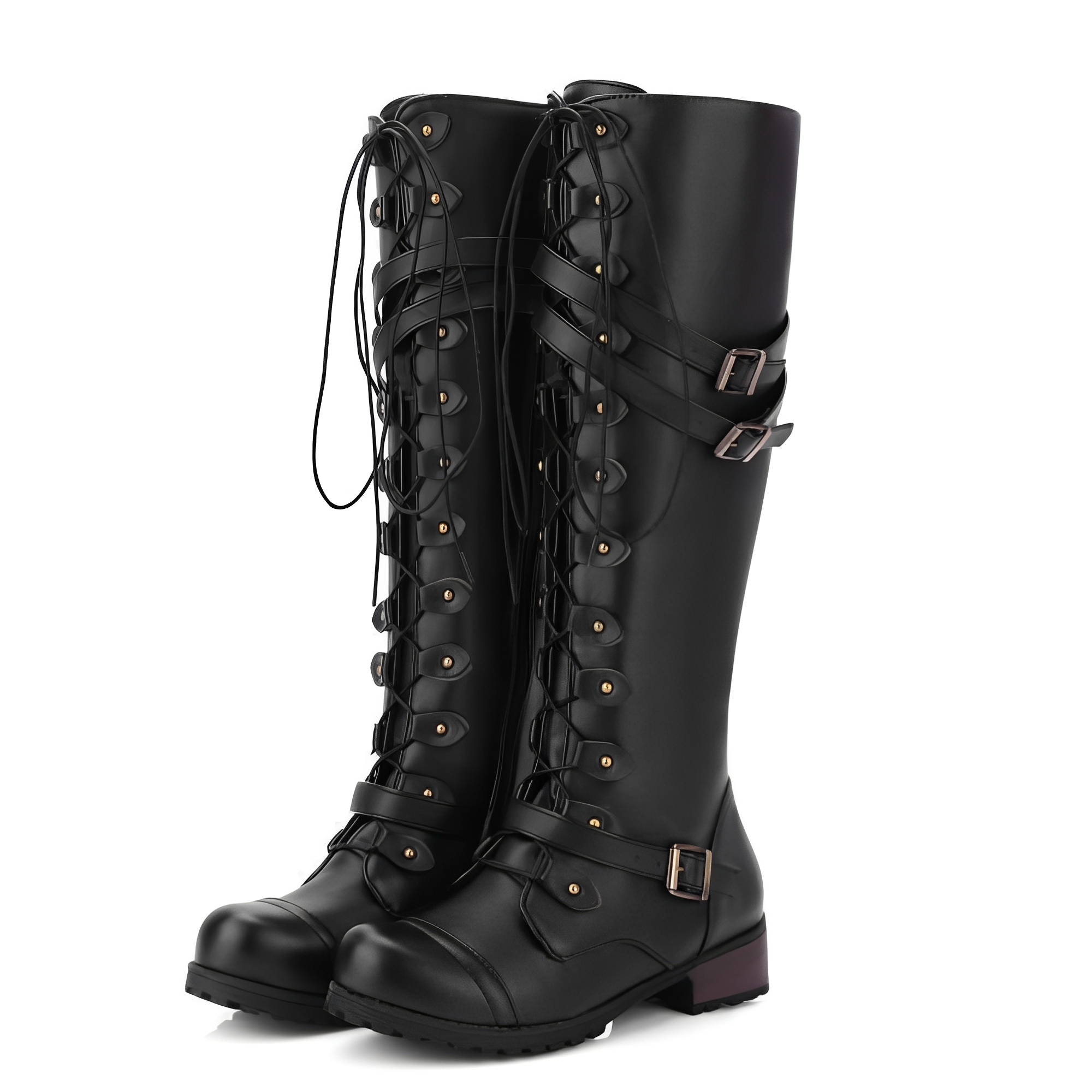 Alicia - Damenstiefel im klassischen Stil mit Schnalle