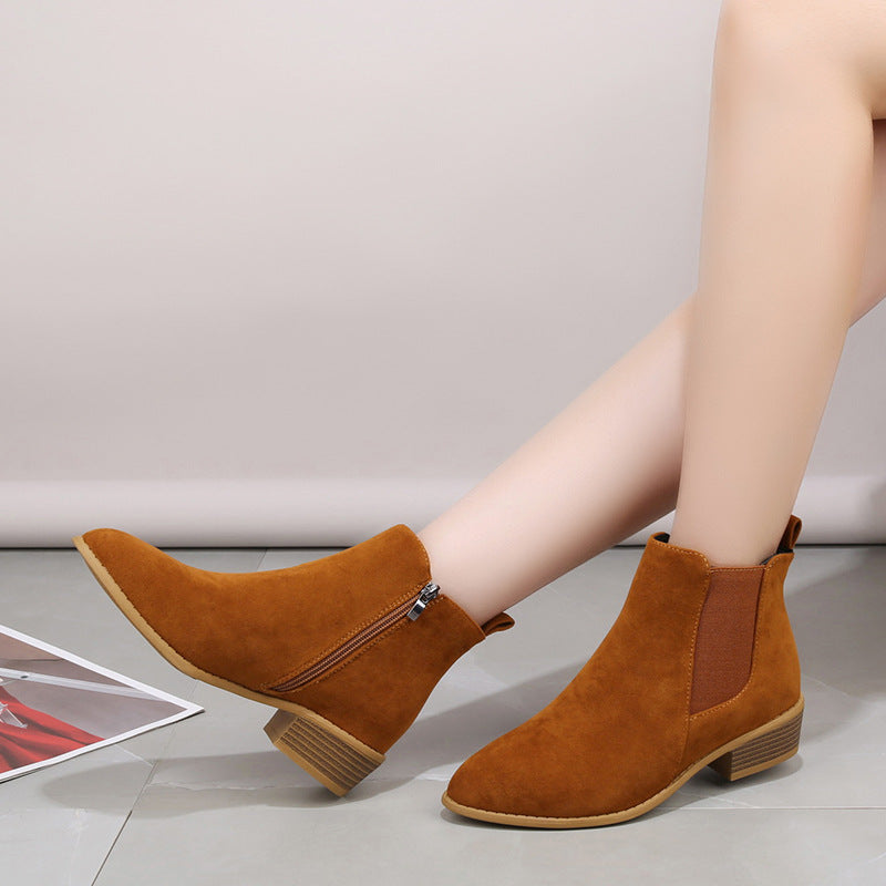 Karen - Stilvolle Damen-Chelsea-Boots mit spitzer Spitze