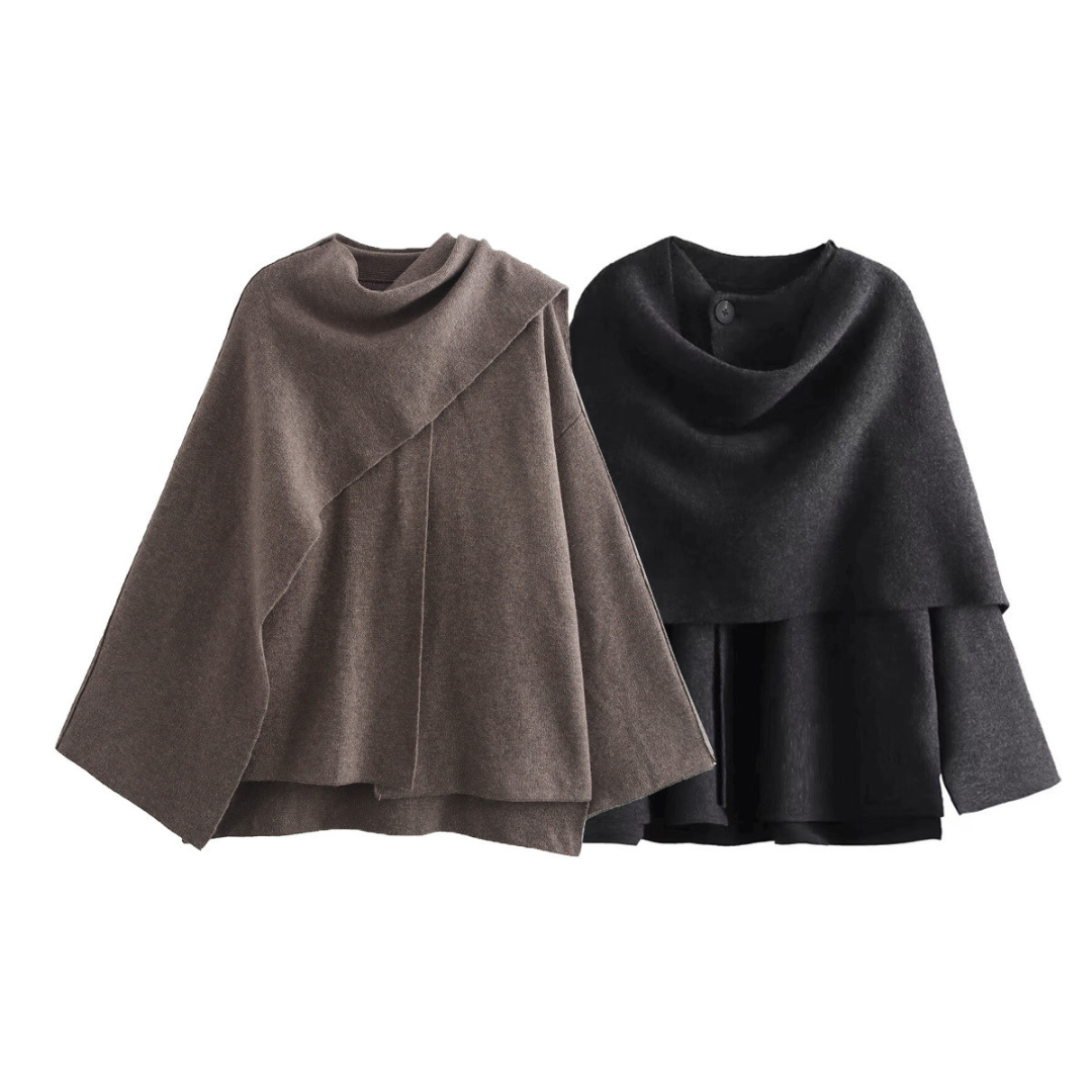 Levke - Damen Viral Cape-Mantel