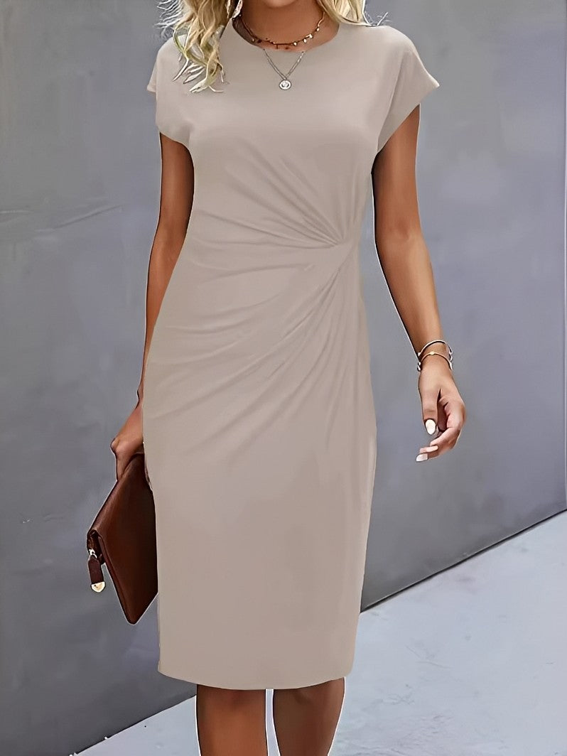 Jacqueline - Elegantes, gerafftes Bodycon-Kleid für Damen